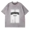 Herren T-Shirts Sommer Oversize Baggy T-Shirt Männer Brief Gedruckt T-Shirts Mode Harajuku Streetwear Kurzarm Tops Kleidung Männlich Plus Größe