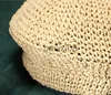 Stingy Brim Hats New Beige Raffia Sun Hat Straw Women Summer Casual Elegant Ladies Backer Hat French Style Fashionable Spring Vintage Painters Hat J230802