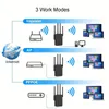 WiFi Extender Signal Booster para casa e ao ar livre, cobertura total de 5000 pés quadrados e 35 dispositivos com repetidor, AP, função de roteador 3 em 1