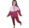 Ny plus-storlek två-bitkvinna-spårningsdräkter Set Top and Pants Women kläder Casual 2st Outfit Sports Suit Jogging Suits Sweatsuits Jumpsuits All-Match