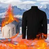 メンズセーター秋の冬ファッションソリッドハイカラー長袖緩い温かい分厚いニットプルオーバーセータージャンパートップス