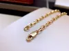 Santos halsband 22 tum älskar bangl par halsband tjockt guld pläterat 18k för man designer t0p kvalitet officiella reproduktioner designer smycken utsökta 111