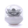 2pcs Toothpick Holders Flower Design Cotton Swab Holder with Dust Cover Lotus Shape Cotton Swab Storage Container Home Supplies Toothpicks R230802