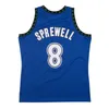 GH Kevin Garnett Timberwoe Basketball Jersey Minnesotas Latrell Sprewell Stephen Marbury Jr Isaiah Rider Wally Szczerbiak Mitch och Ness