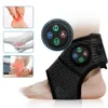 Leg Massagers Smart Ankle Massage Compression Air Brace Foot Electric Vibration Compress Heating 230802