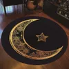 Carpets Mandala Thai Buddha Round Carpet Bohemian Wiccan Style Colourful Rug Living Room Bedroom Anti-slip Rug Doormat Alfombra Rugs R230802