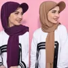 Hijab instantané avec casquette de Base Hijab châles bandanas Turban pour femmes bandeau de sport chapeau Foulard Femme musulman châles Bonnet