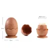 2pcs Toothpick Holders Egg-shaped Toothpick Holder Solid Wood Nordic Cute Toothpick Box Household Personality Creative Luxury Portable Toothpick