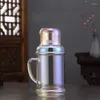 Hip Flasks Rétro Glasscold Bouilloire Coloré Transparent Grande capacité Verre résistant à la chaleur Peut être chauffé Ménage Quotidien Nécessités