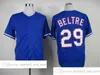 Vintage Movie Baseball Wears Jersey 17 Shin-Soo Choo 29 Adrian Beltre 34 Nolan Ryan 35 Cole Hamels Blank Jerseys Men Women Youth Size S-XXXL