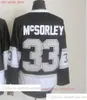 Película Vintage Hockey 99 Wayne Gretzky Jerseys CCM Bordado 33 Marty McSorley Jersey Púrpura Amarillo Blanco Negro Hombres