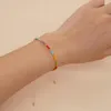 Strand böhmischen ethnischen Stil bunte Reis Perlen Armband Frauen geflochtene Seil Freundschaft