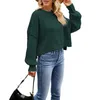 Women's Sweaters Women S Cozy Cable Knit Sweater Long Sleeve Crew Neck Solid Loose Pullover For Fall Winter