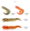 Decorative Flowers Simulation Red Green Prawns Model Kitchen Decor Artificial Shrimp Aquatic Products Market Window Display Po Props Table