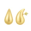 Brincos de argola de ouro para mulheres para mulheres leves ardilões de água aberta 18k joalheria de moda 230822