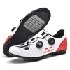 Calçado de ciclismo Sapatos de chuteiras brancos Sapatos masculinos de bicicleta Sapatos de pedal planos Calçados de bicicleta Tênis de ciclismo Mtb Sapatos esportivos ao ar livre Speed Non Locking 230801