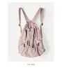 学校のバッグファッションは女性のためのドローストリングバックパック審美的なナイロン生地バックパックライトウェイト学生バッグ旅行女性230801