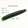 Decorative Flowers Simulation Bubble Long Cucumber Model Table Display Home Decorate Pography Props Plastic Vegetable Crafts 2 Pcs/lot