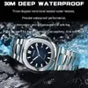 Armbandsur Poedagar Fashion Mens Watches Waterproof Luminous Top Brand Luxury Quartz Arm Wristwatch Full Stell Military Watch Clock 230802