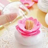 2st Toothpick Holders Durable Lotus Home Decor Toothpick Cotton Swab Holder Storage Box Colors Table Decoration Accessories R230802
