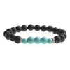 Strand Howlite 8mm Lava Stone Bracelet Femmes Mode Hommes Bracelets Cadeau Pour De Belles Perles