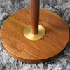 Floor Lamps American Vintage Style Lamp Girl Living Room Bedside Study Nordic Walnut Light Luxury Solid Wood