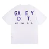 Clothing Designer Mens Gal Tee Depts T-shirts Black White Fashion Men Women Tees Letters T-shirt Brand T Shirt Clothing