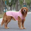 犬のアパレルレインコート防水レインコートビッグポンチョフードプルーフ服を着た反射袖のペット