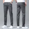 Männer Hosen 2023 Herbst Slim-fit Baumwolle Stretch Casual Business-Mode Hohe Qualität Hosen Männliche Marke Schwarz Blau grau