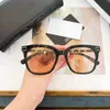 2023 Nouvelles lunettes de soleil de designer de luxe Xiaoxiang même chaîne noire tissée plaine face artefact conseil myopie lentille cadre affichage facial 0768