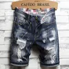 Męskie spodenki Y2K Shorts Hip Hop Denim Shorts Męskie kobiety w 2023 roku Nowy harajuku moda swobodna punk rock gotycka bzdury koszykówki T230502