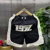 Mäns shorts digital tryckning sömmar rand casual mode y2k baggy mens street hip-hop trend all-match basket basket män 2023