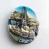 Ímãs de geladeira Croacia Ímã Kroatie Tourist Souvenirs Mediterrâneo Malta Polônia Adesivos magnéticos de geladeira Croácia Mapa Decoração para casa 230802