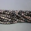 Tour de cou noir impérial empereur pierre collier sédiment tranche perles en vrac foré dalle femmes accessoires de mode fabrication de bijoux