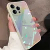 Estuches para teléfonos celulares Cute Gradient Laser Colorful Transparent Soft Case para iPhone 14 13 12 11 Pro Max 7 8 Plus X XR XS Luxury Clear Silicone Cover L230731