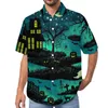 Camicie casual da uomo Camicette di scheletro di Halloween Stampa del bacino dell'uomo Modello a maniche corte Hawaii Trending Camicia da vacanza oversize Idea regalo