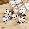 Baguettes 4 PC 5 PC mignon Panda en forme de baguettes en céramique repose Miniatures support bricolage maison cuisine Table à manger décoration fournitures