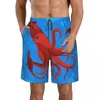 Männer Shorts Sommer Strand Badeanzug Schnell trocknende Bademode Tintenfisch Druck Männer Atmungsaktiv Sexy Männlich