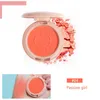 Blush Monochrome Pêche Crème Maquillage Palette Visage Minéral Pigment Cheek Blush Poudre Coréen Rouge Teinte 230801