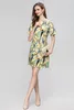 Short Sleeve Beaded Dress 2023 Spring and Autumn New Style Dress Fashion Beaded Slim Fit Print Dress S-XXL