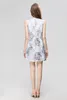 Designer Sleeveless Round Neck Dress 2023 Spring/Summer Fashion 3D Flower Handmade Beaded Dress