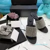 Designer-Frauen-Dame-High-Heel-Sommer-Sandalen-Slipper-Schuhe mit 10,5 cm hohen Absätzen und Strass-glänzenden Party-Sexy-Schuhen