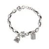 Style en métal personnalisé Sweet Cool Girl Bracelet Small Lock Design Bracelet Fashion Jewelry