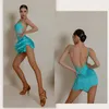 Stage Wear Fringe Latin Dance Dress Sexy Slip Voor Ballroom Cha Samba Rumba Kwasten Prestaties YS506