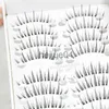 Falska ögonfransar 10 par Little Devil Manga False Eyelashes Thin Transparent Stems Soft Natural Atype Fairy Eyelashes Makeup Söt x0802