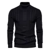 Maglioni da uomo AIOPESON Pullover slim fit Dolcevita Uomo Casual Basic Tinta unita Caldo maglione a righe Mens New Winter Fashion Maglioni Uomo J230802