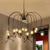 Chandeliers Creative Iron Artist Shaped Lights Dining Room Art Coffee Shop Clothing Store Decoration Pendant Lamps Fixtures