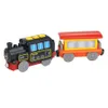 Diecast-Modell aus Holz, elektrischer Zug, Eisenbahnzubehör, magnetischer Schienenwagen, passend für alle Marken, Gleisspielzeug für Kinder, 230802