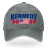 Neue Stil Kennedy 2024 Baseball Kappe Gewaschen Distressed Outdoor Sport Kennedy Präsident Wahl Hut Party Hüte C236