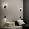 Applique Murale Cuivre Chambre Chevet Moderne Simple Et Léger Luxe Minimaliste Salon Fond